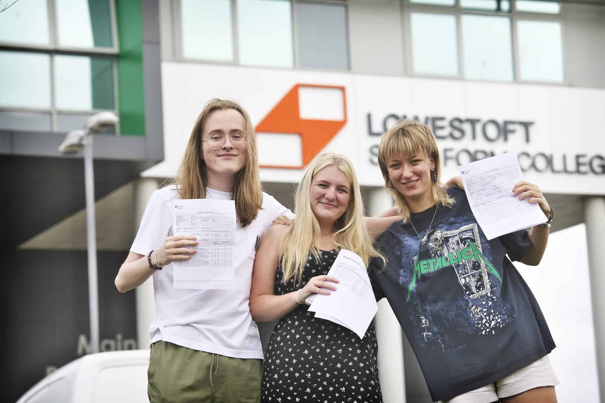 Lowestoft Sixth Form College, Results Day 2023